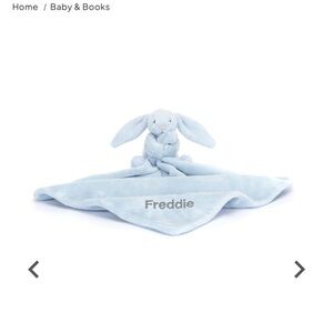 NWT JELLYCAT Personalized Bashful Blue
Bunny Soother